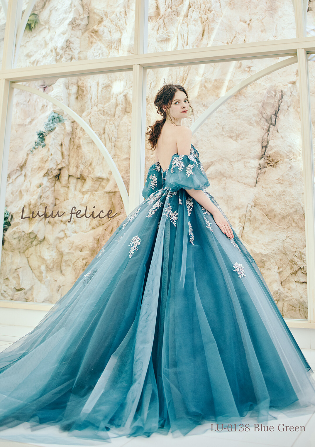 Lulu felice－ルル・フェリーチェ―｜LU-0138 BlueGreen｜カラードレス 